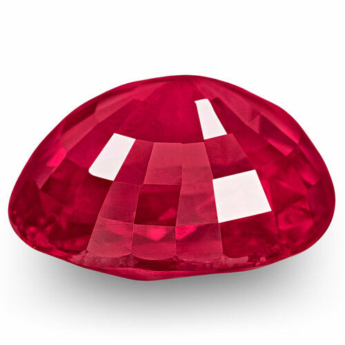 GRS Certified MOZAMBIQUE Ruby 4.09 Cts Natural Untreated Oval