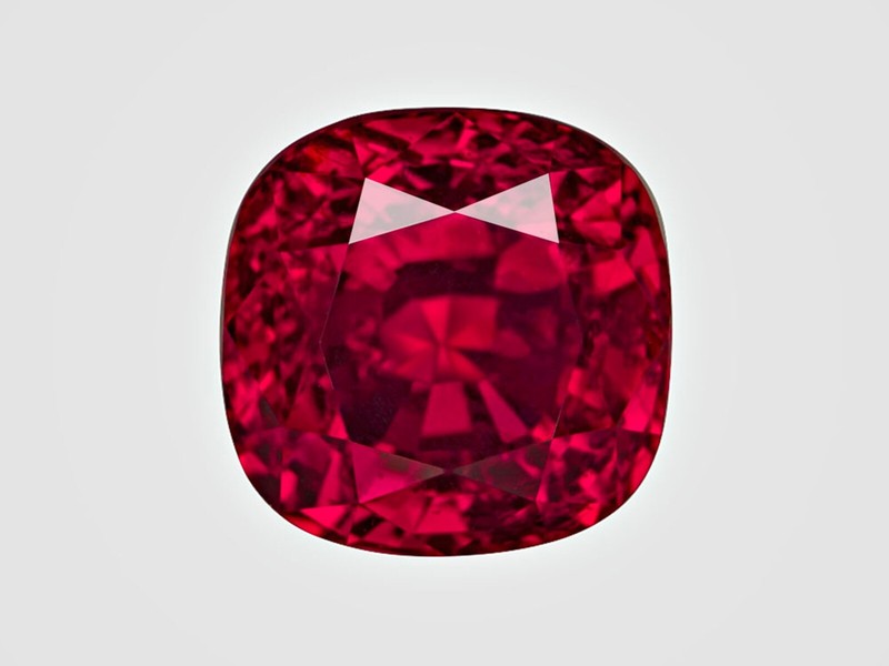 GRS Certified MADAGASCAR Ruby 3.17 Ct. Natural Untreated ROYAL RED Cushion RARE