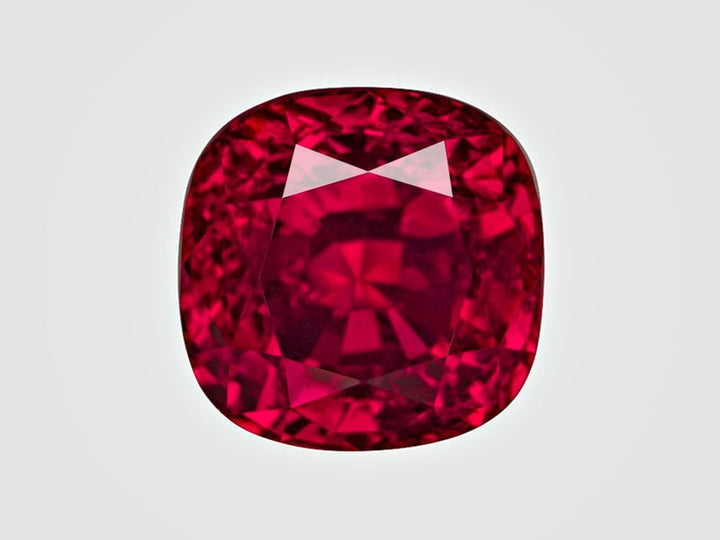 GRS Certified MADAGASCAR Ruby 3.17 Ct. Natural Untreated ROYAL RED Cushion RARE