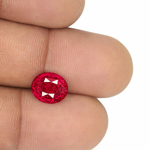 GRS Certified MOZAMBIQUE Ruby 4.09 Cts Natural Untreated Oval