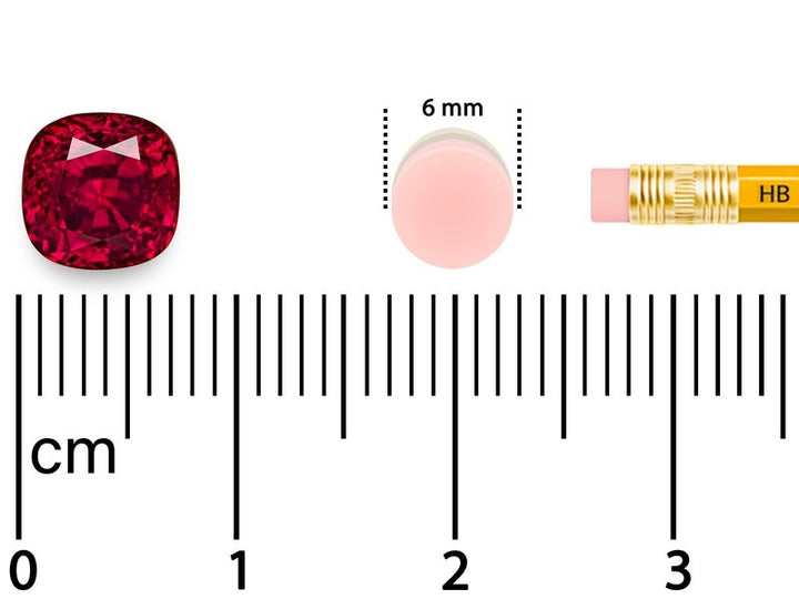 GRS Certified MADAGASCAR Ruby 3.17 Ct. Natural Untreated ROYAL RED Cushion RARE