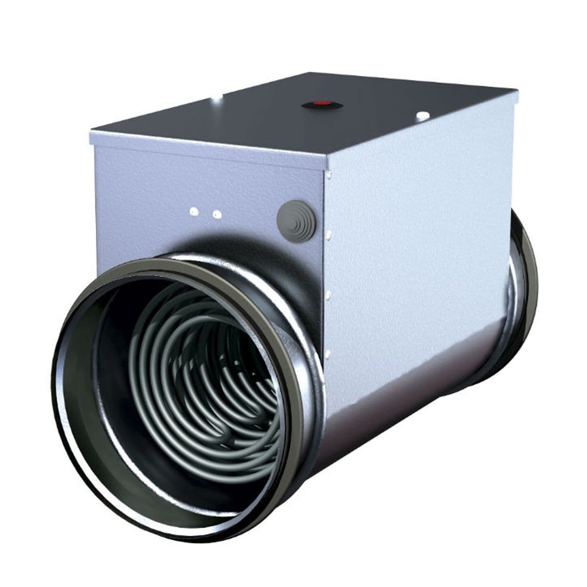 S&P Metal Duct Heater Battery With Integrated Temperature Controller Kit 125mm 240V~50Hz