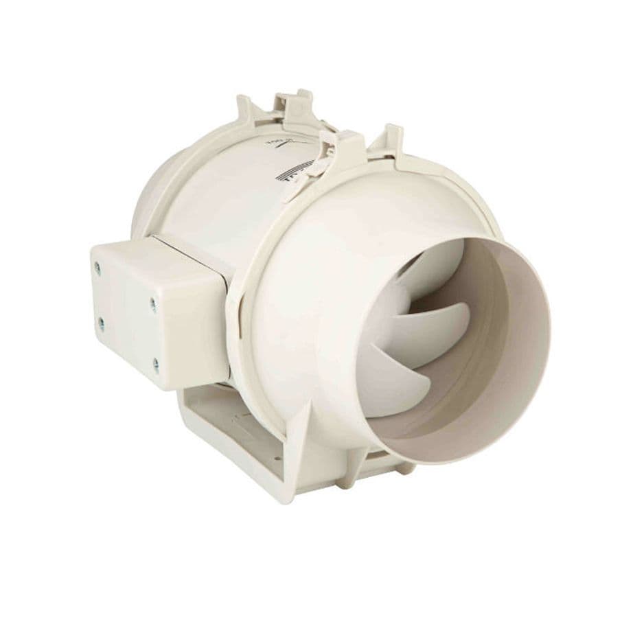 S&P Plastic Duct Centrifugal Fan With Mounting Plate And Removable Motor 250mm 1300M3/Hr 240V~50Hz