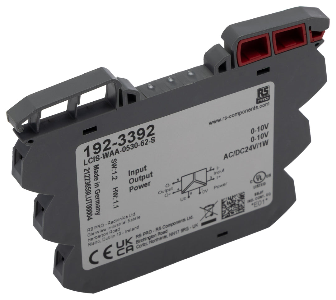 TieDex UK Signal Conditioner, Voltage Input, Voltage Output, 24V ac/dc Supply