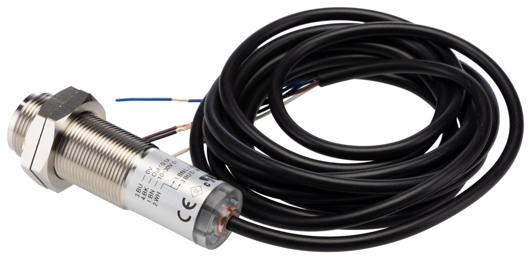 TieDex UK Background Suppression Photoelectric Sensor, Barrel Sensor, 1 mm → 140 mm, PNP, IP67