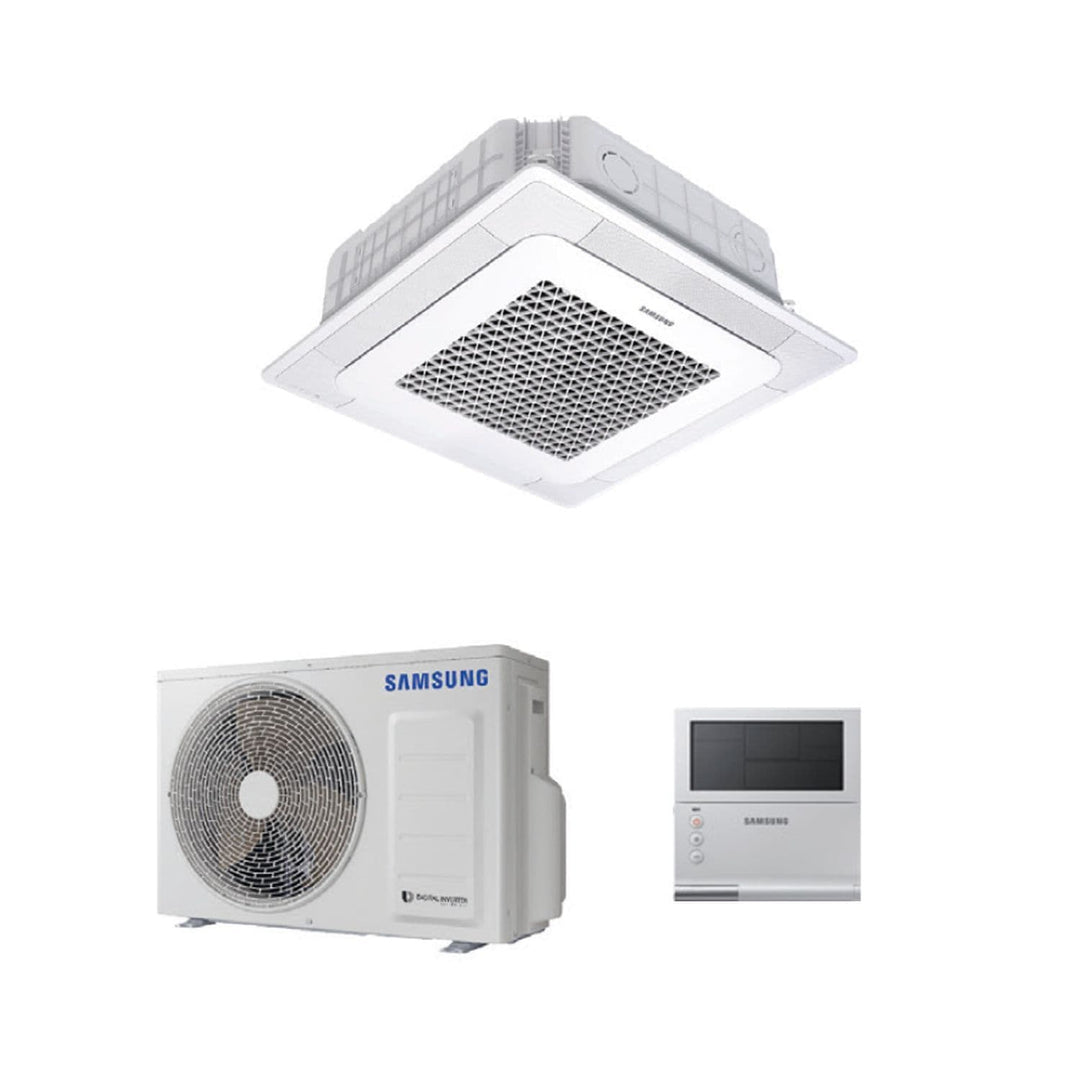 Samsung Air Conditioning AC052RN4DKG/EU Ceiling Cassette Heat Pump Wind-Free 5kW/18000Btu R32 A++ 1P