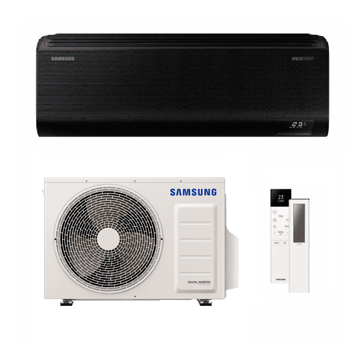 Samsung Air Conditioning Avant WindFree Black AR70F07C1ABNEU High Wall Heat Pump 2.0kW/7000Btu Wi-Fi