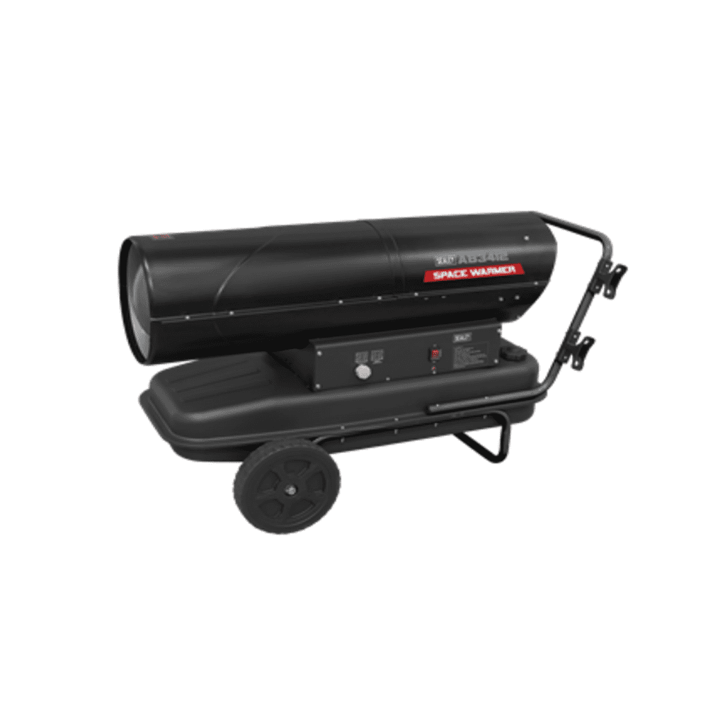 Sealey AB3412 Space Warmer Kerosene/Diesel Heater with Wheels 110Kw/340,000Btu/hr 230V~50Hz