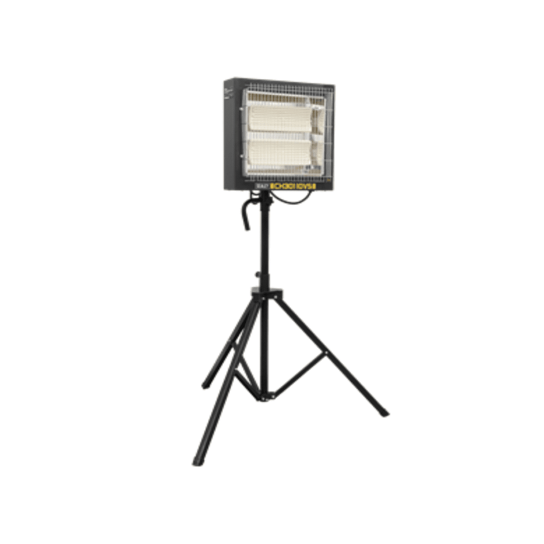 Sealey CH30110VS Ceramic Heater with Foldable Tripod Stand 7-day Timer 1.2/2.4kW 110V~50Hz