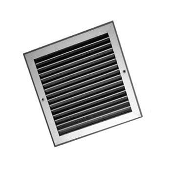 Lindab Single Deflection Grille Without Damper White Finish 100mm to 600mm