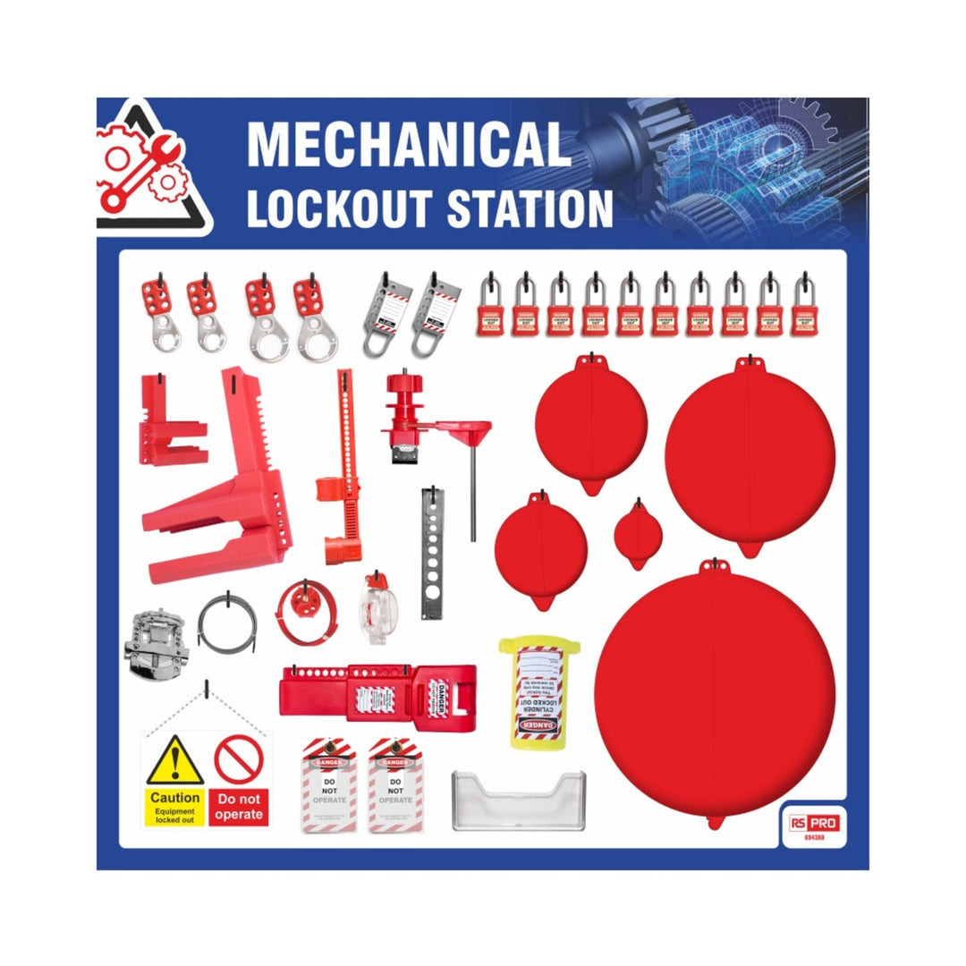 TieDex UK 10 Padlock Lockout Station