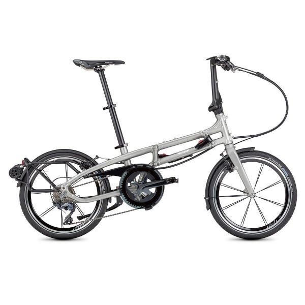 The Tern BYB S11 is a folding bicycle  Tern BYB S11 Folding Bike with a 20" wheel size and a Matte Silver color: