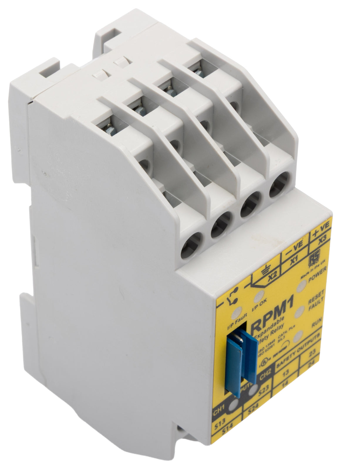 TieDex UK Safety Controller Safety Relay, 2 Safety Inputs, 2 Safety Outputs, 24V dc