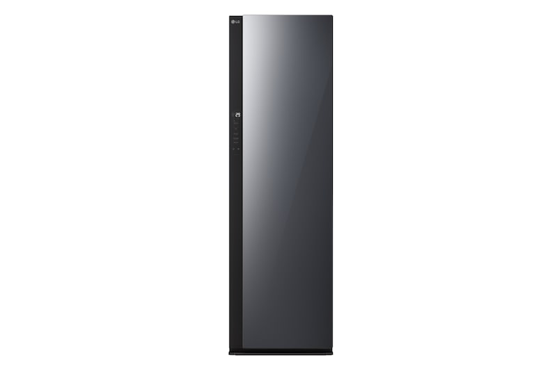 LG Styler RX5MR Steam Clothing Care System, Mirror Black,  Hangers, Black
