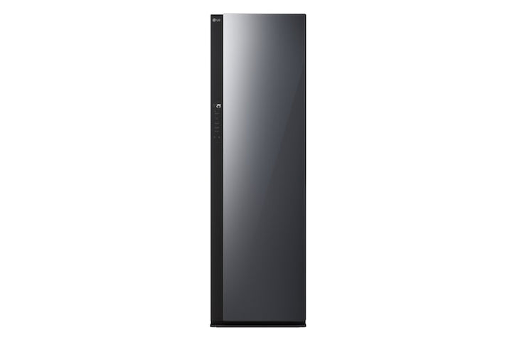 LG Styler RX5MR Steam Clothing Care System, Mirror Black,  Hangers, Black