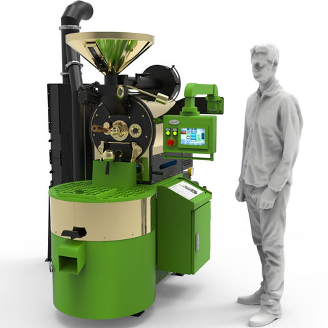 Toper TKMSX 10kg Gas Coffee Roaster – Professional Small Batch Commercial Coffee Roasting Machine with Touch Profile System, Stainless Steel Drum, Chaff Collector & Digital Controls