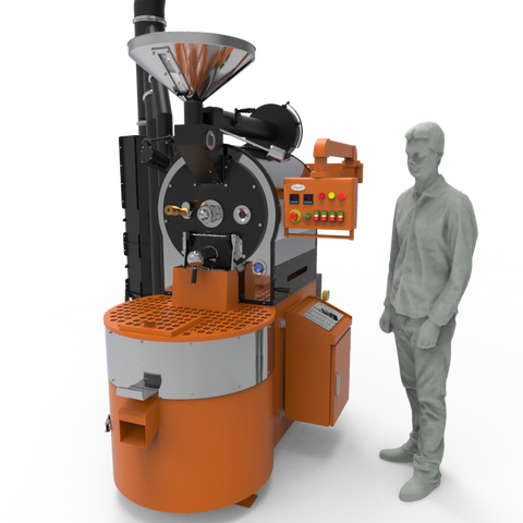 Toper TKMSX 20kg Gas Coffee Roaster – Professional Commercial Coffee Roasting Machine, 20kg Batch Capacity, Touch Profile Compatible, High Output 150kg/h, CE & UL Certified