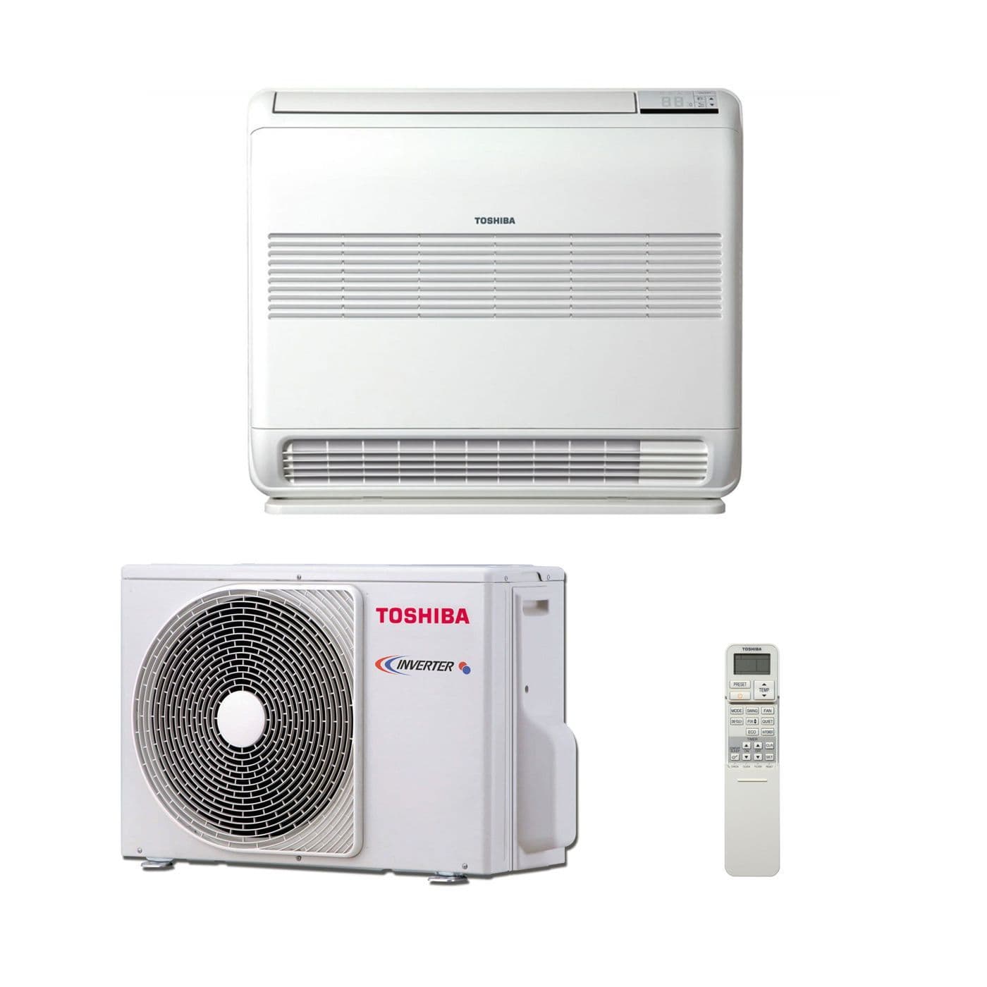 Toshiba Air Conditioning Bi-Flow Floor Console RAS-B18U2FVG-E1 + RAS-18PAVSG-E 5kW R32 220-240V