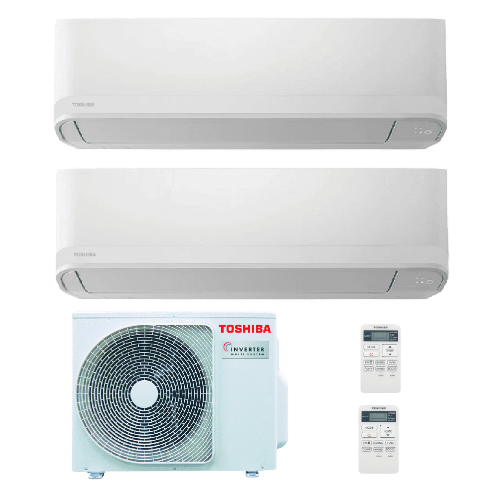 Toshiba Air Conditioning RAS-2M10G3AVG-E Multi-Split Outdoor With 2 × SEIYA Wall RAS-B07S4KVG-E A++