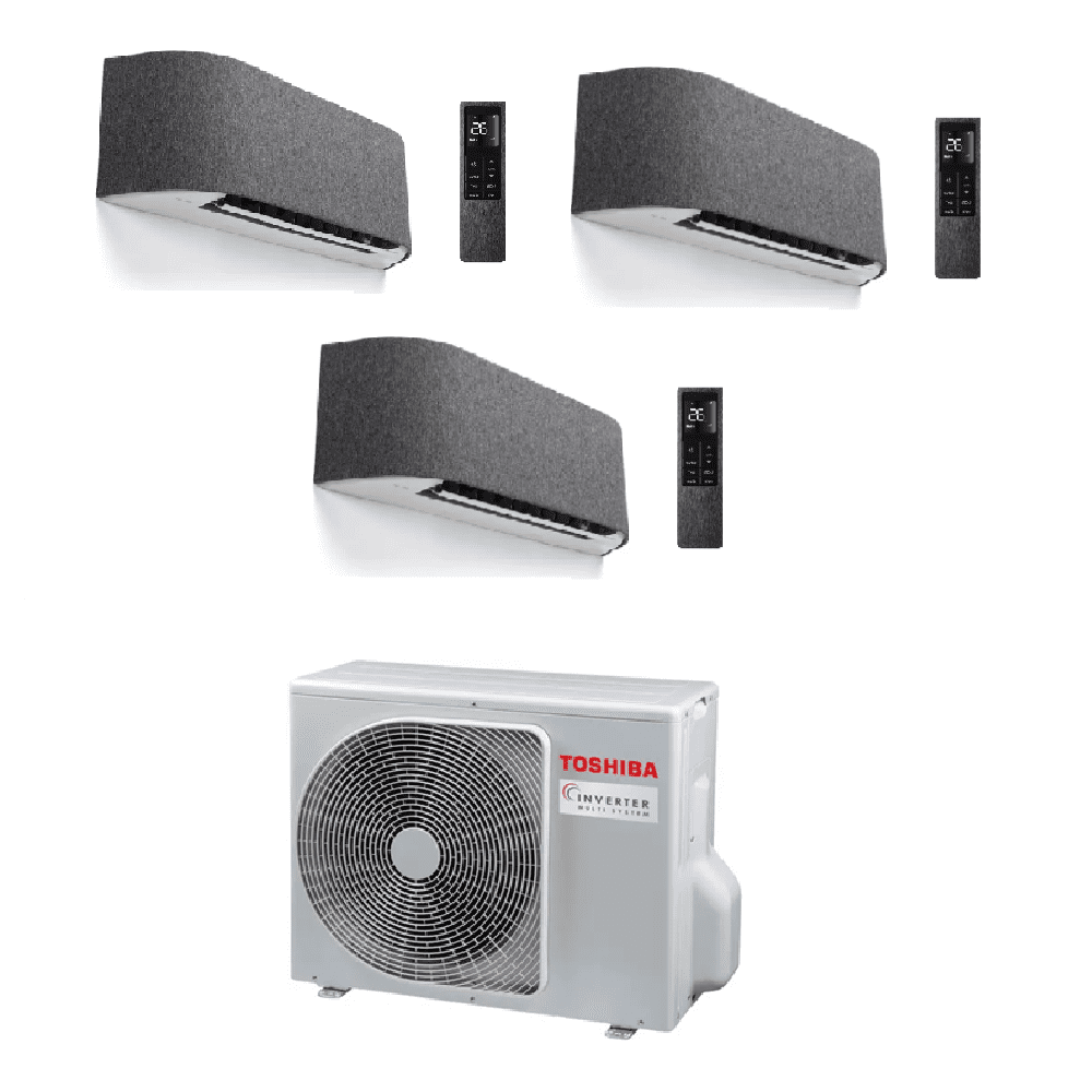 Toshiba Air Conditioning RAS-3M18G3AVG-E Multi-Split 3 × Haori Wall Mounted RAS-B10N4KVRG-E1 A+++