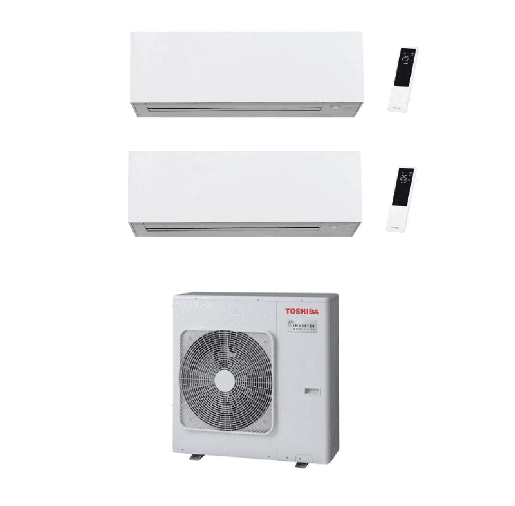 Toshiba Air Conditioning RAS-4M27G3AVG-E Multi-Split 2 x DAISEIKAI White Wall RAS-B13S4KVPG-E A+++