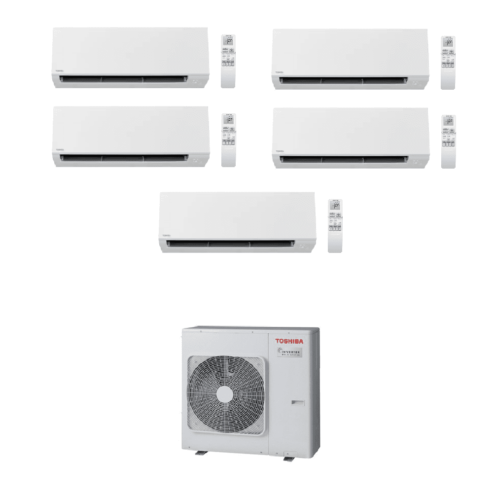 Toshiba Air Conditioning RAS-5M34G3AVG-E Multi-Split 2 × RAS-B05G3KVSG-E 3 x RAS-B10G3KVSG-E A+