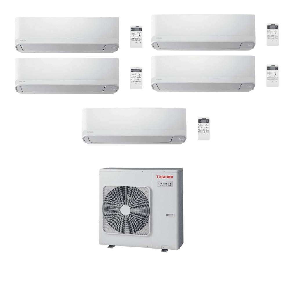 Toshiba Air Conditioning RAS-5M34G3AVG-E Multi-Split 2 × Seiya RAS-B13S4KVG-E 2 x RAS-B10S4KVG-E A+