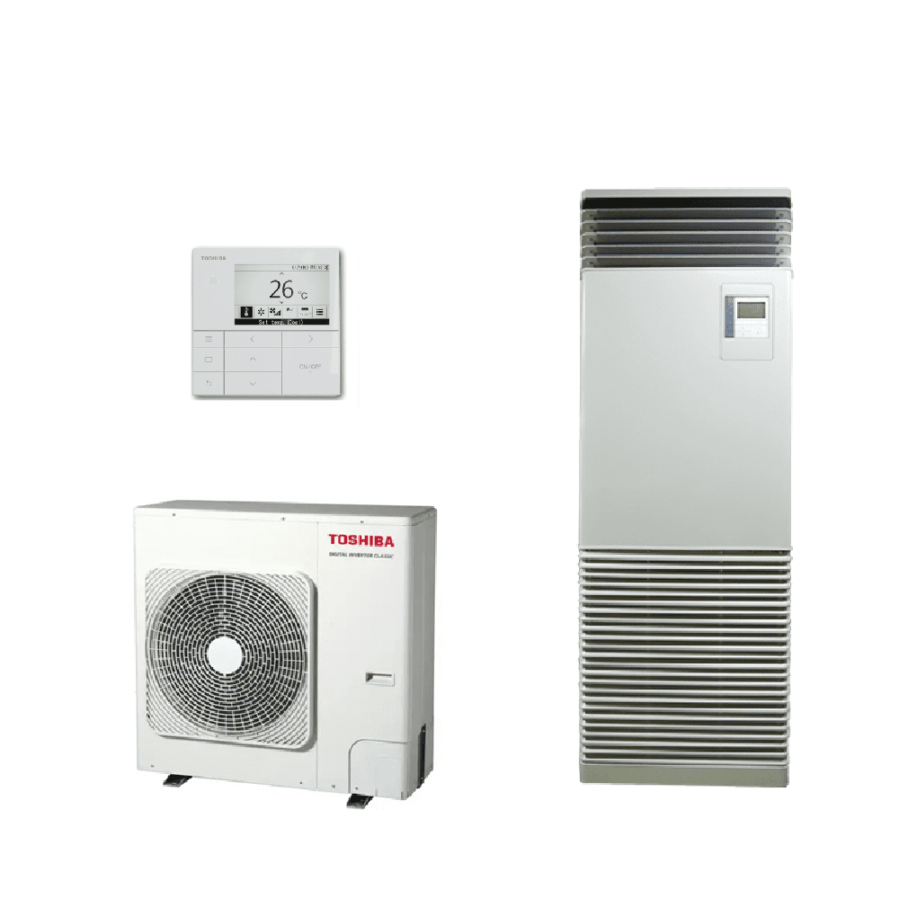 Toshiba Air Conditioning RAV-GM1401AT8P-E1 RAV-HM1101FT-E Floor Mounted Cabinet 12Kw 3Ph