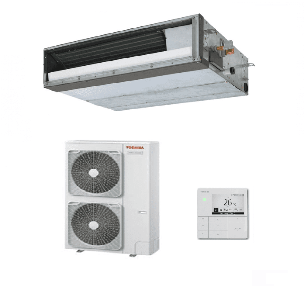Toshiba Air Conditioning Standard Ducted RAV-GV1401AT8P RAV-HM1401BTP-E 12Kw/42000Btu Heat Pump 3Ph