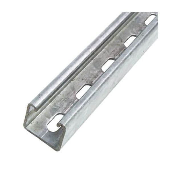 BBS Unistrut Heavy Duty Steel Slotted Channel Rail 3 Meter length 41 x 41 x 3m