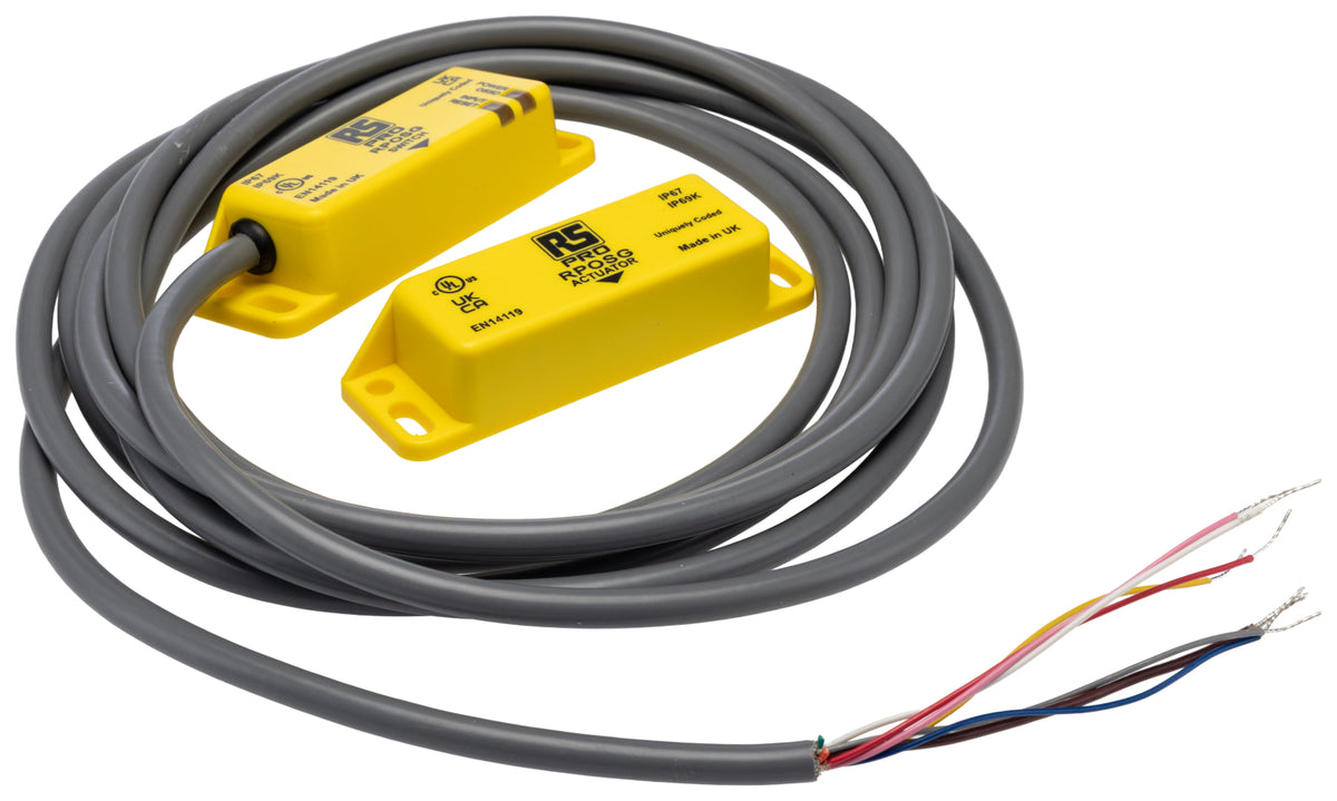 TieDex UK RFID Non-Contact Safety Switch, ABS Plastic Housing, 24V dc, 2 NO/1 NC, Wire