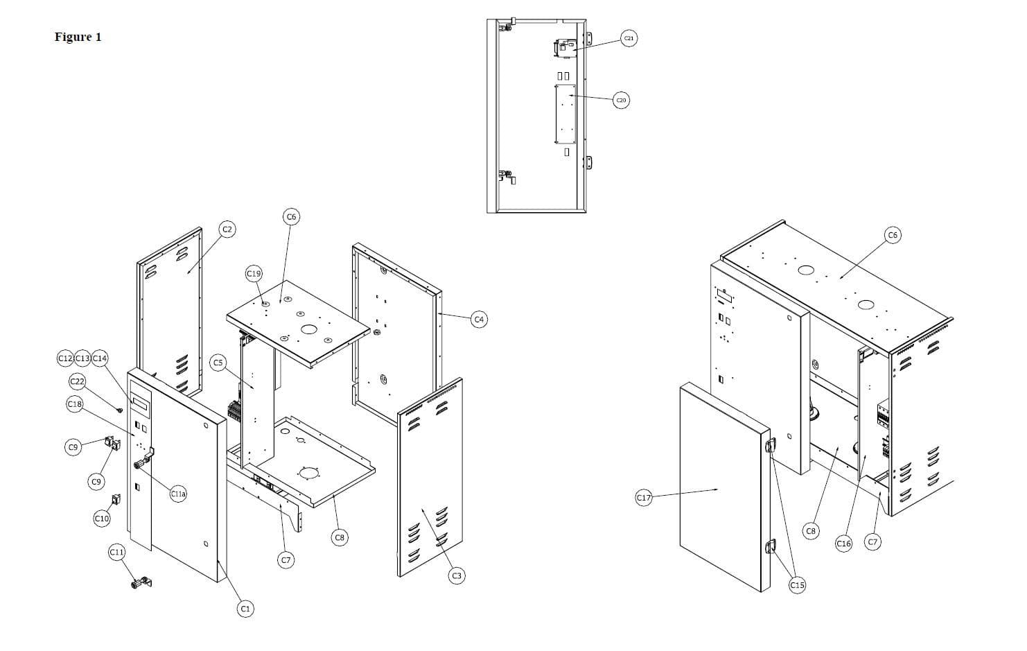 Vapac Spare Part M300120 Label Keypad