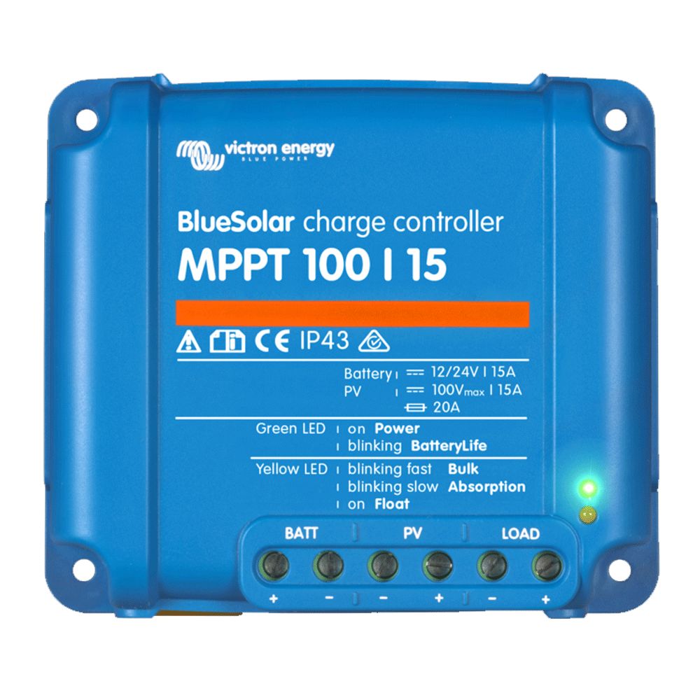 Victron Energy "BlueSolar" MPPT 100/15 MPPT Charge Controller 12/24V-15A