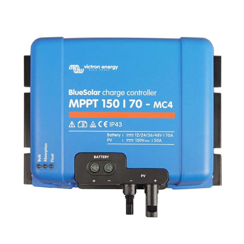 Victron Energy "BlueSolar" MPPT 150/70-MC4 MPPT Charge Controller 12/24/36/48V-70A