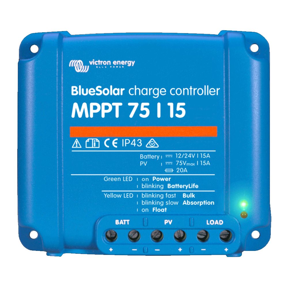 Victron Energy "BlueSolar" MPPT 75/15 MPPT Charge Controller 12/24V-15A