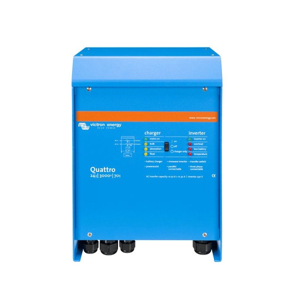 Victron Energy "Quattro 24/3000/70-50/50" 24V Inverter Charger 3000VA - 70A - 230V~50Hz