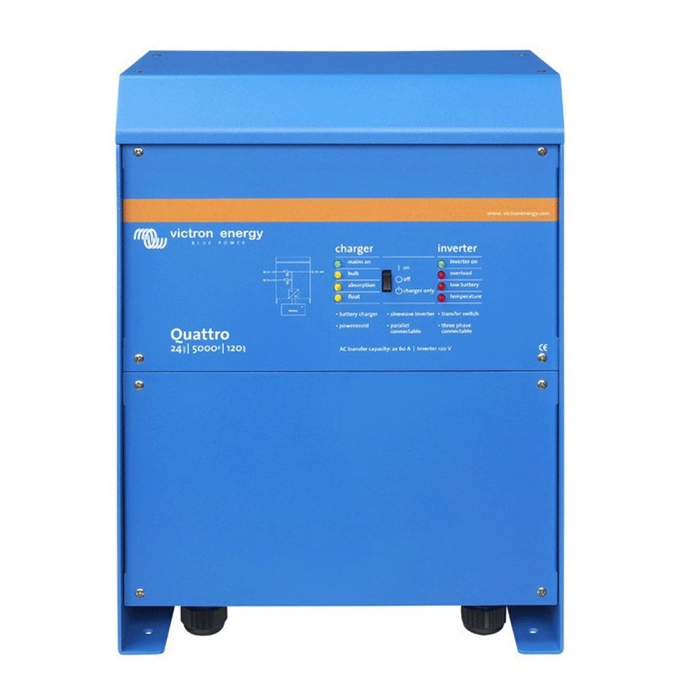 Victron Energy "Quattro 48/10000/140-100/100" 48V +50A Aux Inverter Charger 10000VA - 140A 230V~50Hz