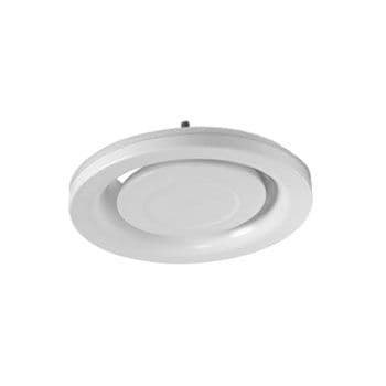 Lindab White Metal Air Extract Exhaust Valve Diffuser Including Fixing Collar 150mm