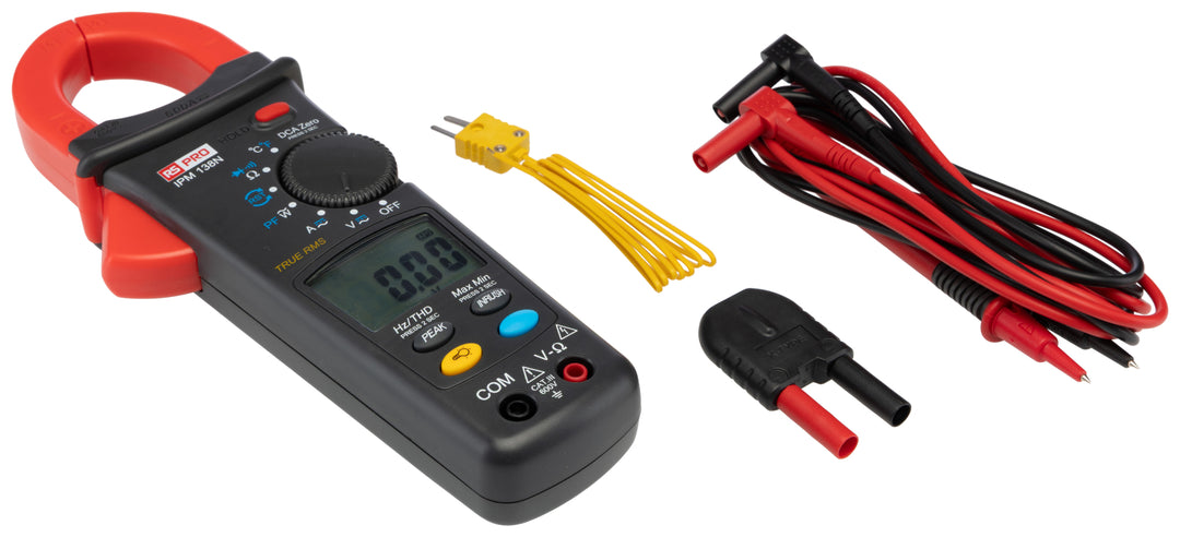 TieDex UK IPM138N Clamp Meter, 600 A dc 600 A ac 1000 V dc 999 V ac CAT II, CAT III Non-Contact Voltage Detector