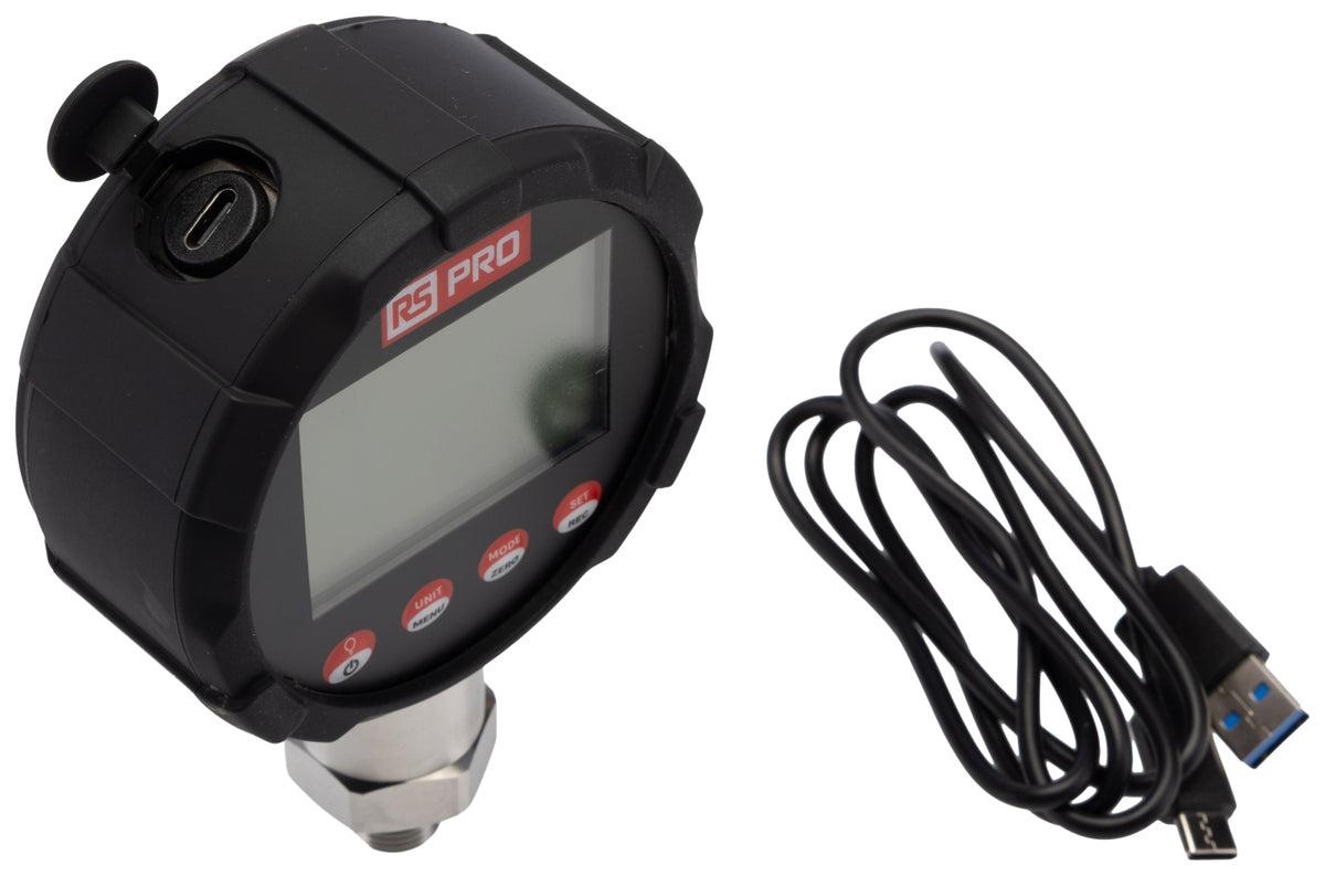 TieDex UK Pressure Sensor Pressure Gauge, Digital Output 0 bar, Compound Reading 700 bar