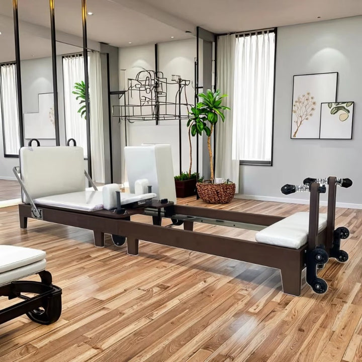 Commercial Multi-purpose New Peak Pilates Accessories Spring Board Studio Premium Professional Walnut Professional Pilates Reformer W