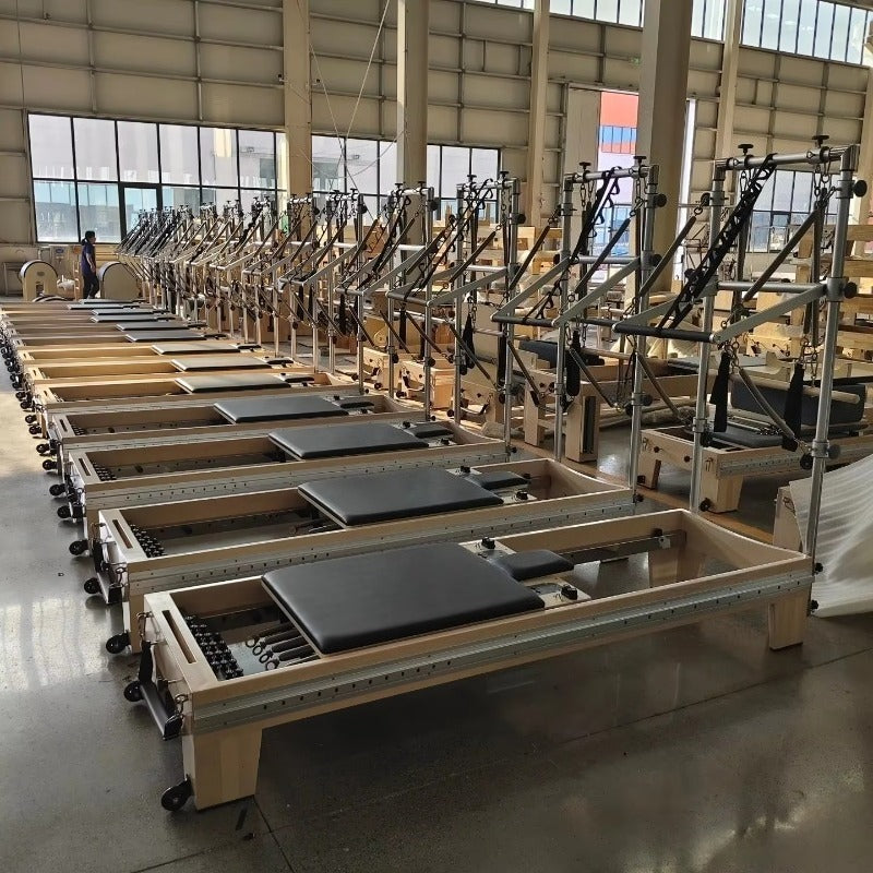 Body Building Pilates Reformer with Half Tower Balanced for Studio pilates elevated reformer pilates reformer Gym Yoga Stduio