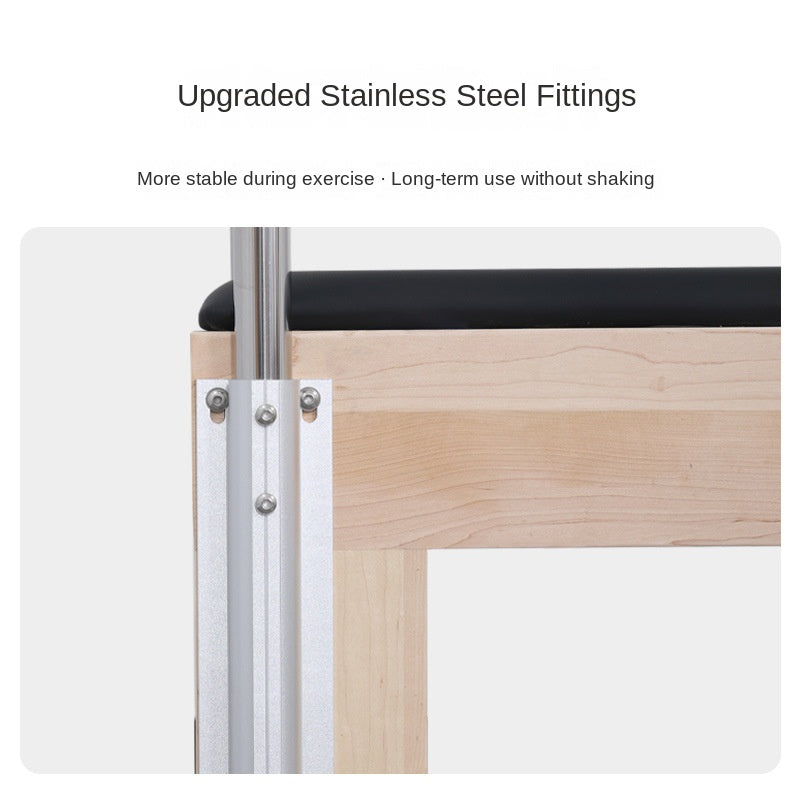 peeke Pilate Reformer Popular Big Fitness Bench Cadillac Wood Yoga Training Body Shaping Five Piece Set Pilate Reformer