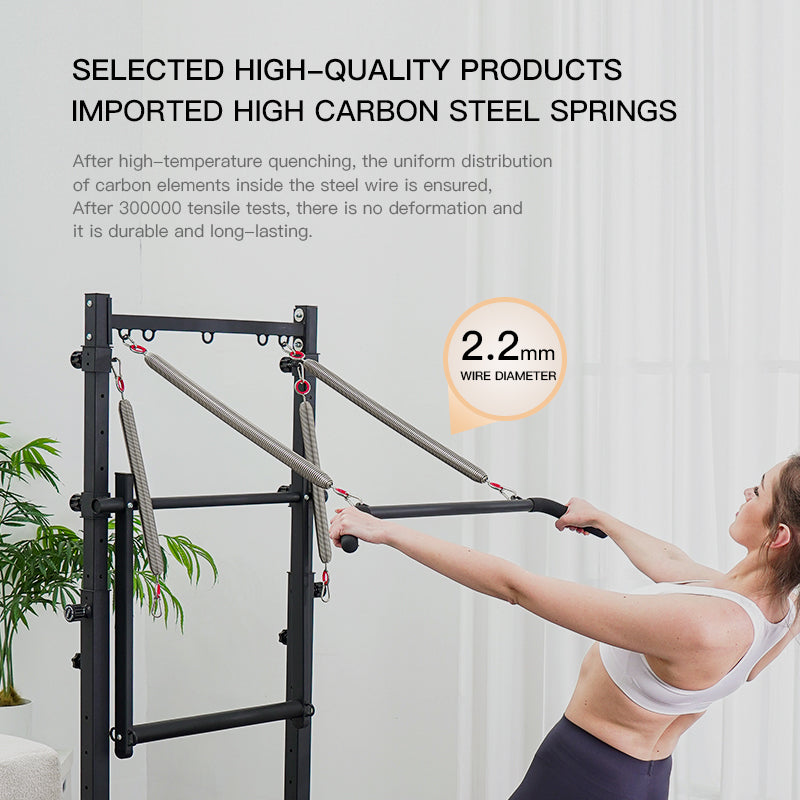 Commercial Foldable Pilates Semi-elevated Core Bed Home Fitness Yoga Equipment Pilates Innovator with Tower Pilates Apparatus