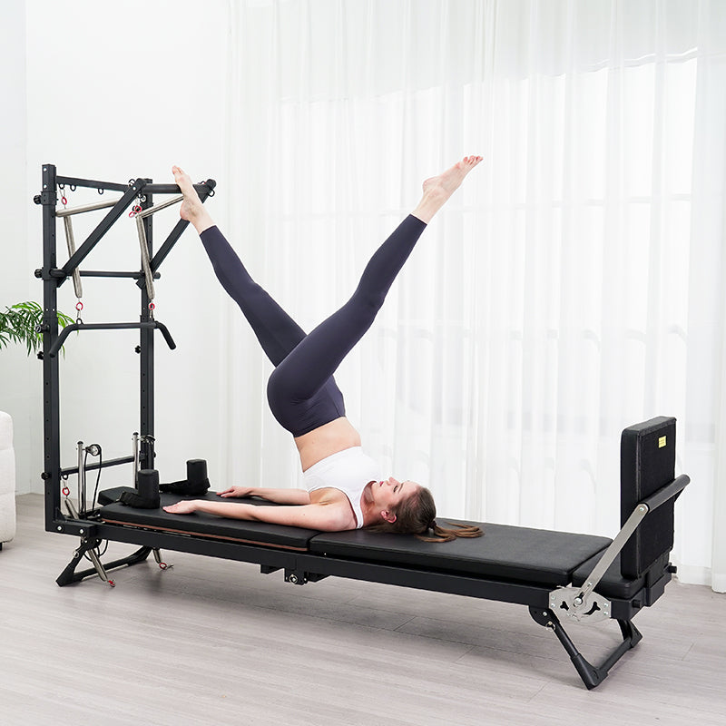 Commercial Foldable Pilates Semi-elevated Core Bed Home Fitness Yoga Equipment Pilates Innovator with Tower Pilates Apparatus