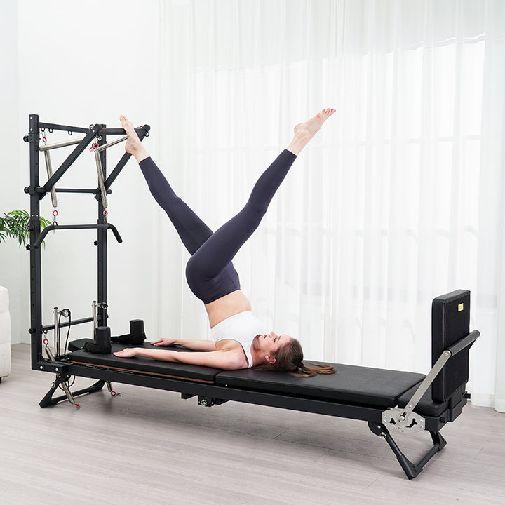 Commercial Foldable Pilates Semi-elevated Core Bed Home Fitness Yoga Equipment Pilates Innovator with Tower Pilates Apparatus