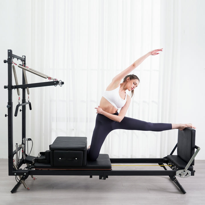 Commercial Foldable Pilates Semi-elevated Core Bed Home Fitness Yoga Equipment Pilates Innovator with Tower Pilates Apparatus