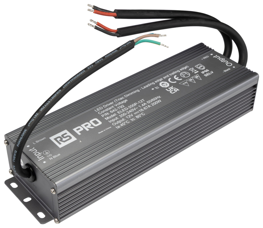 TieDex UK, 12 V Output, 200 W Output Triac