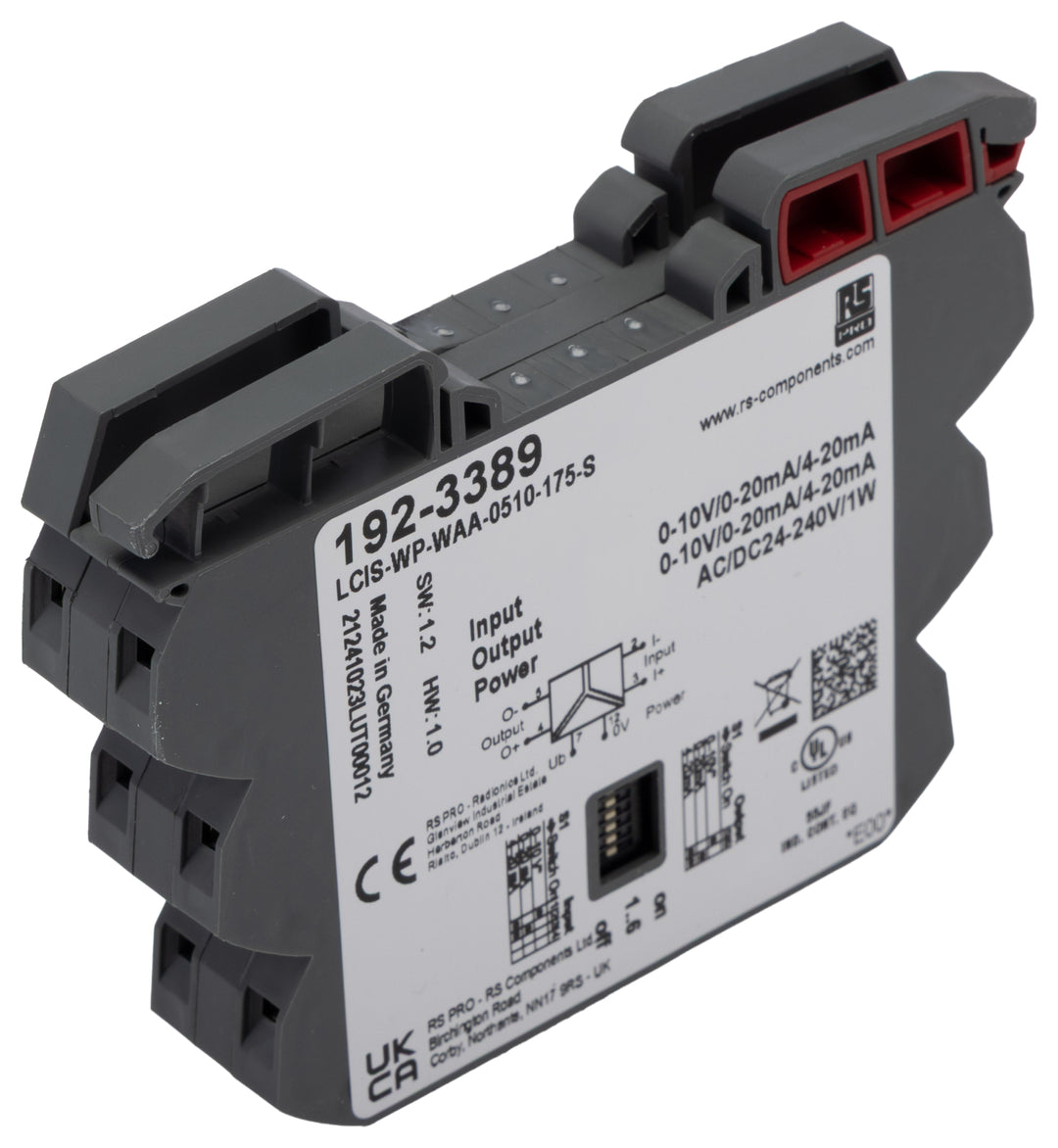 TieDex UK Signal Conditioner, Current/Voltage Input, Current/Voltage Output, 24V ac/dc, 240 V ac/dc Supply