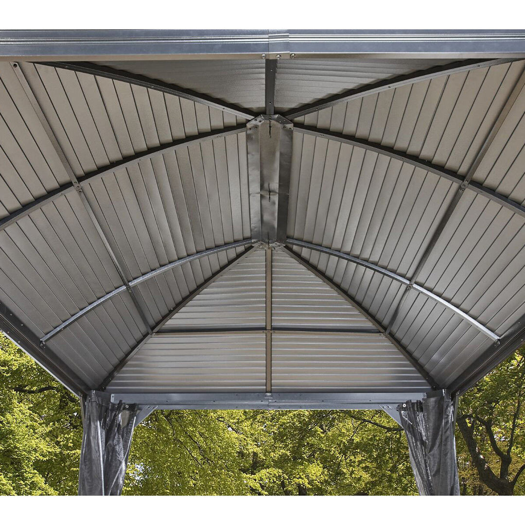 Sojag Moreno 10ft x 16ft (2.89 x 4.74m) Aluminium Frame Sun Shelter with Galvanised Steel Roof + Insect Netting
